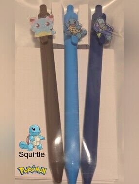 Pokemon Squirtle Gel Pen Trio
